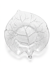 Large Leaf Design Acrylic PC Serving Plate