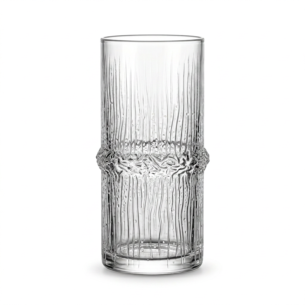 Golden Shark "Sugar Fragments" Transparent Acrylic PC Juice Glass Set